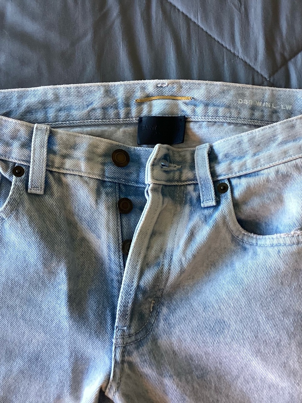 Saint Laurent Light Blue Relaxed Men’s Jeans